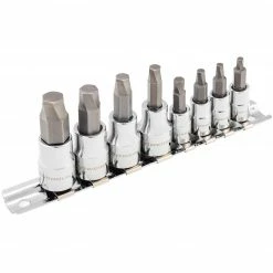 Powerbuilt 8 Piece Zeon Metric Hex Bit Socket Set for Damaged Bolts - 240094