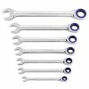 Powerbuilt 7 Piece SAE 100 Tooth Ratcheting Wrench Set - 642761