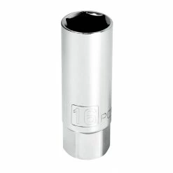 Powerbuilt 3/8-Inch Drive Metric Spark Plug Socket 16mm - 643008