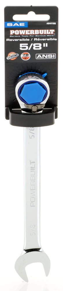 Powerbuilt 5/8 in. Reversible Ratcheting Combination Wrench - 644106