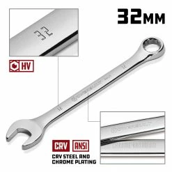 Powerbuilt 32 MM Fully Polished Metric Combination Wrench - 644135 10 Powerbuilt 32 MM Fully Polished Metric Combination Wrench - 644135 -Powerbuilt Tools Store Online 644135 2032mm 02