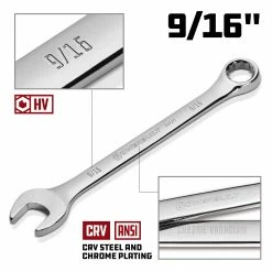 Powerbuilt 9/16 Inch Fully Polished SAE Combination Wrench - 644145 10 Powerbuilt 9/16 Inch Fully Polished SAE Combination Wrench - 644145 -Powerbuilt Tools Store Online 644145 9 1620 02