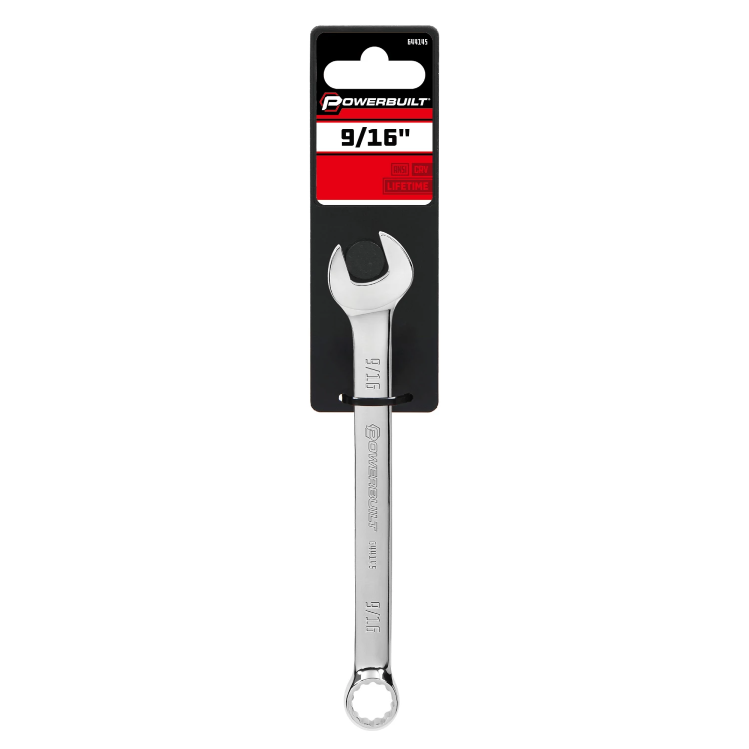 Powerbuilt 9/16 Inch Fully Polished SAE Combination Wrench - 644145 6 Powerbuilt 9/16 Inch Fully Polished SAE Combination Wrench - 644145 - Image 6