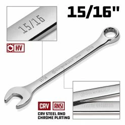 Powerbuilt 15/16 Inch Fully Polished SAE Combination Wrench - 644150 10 Powerbuilt 15/16 Inch Fully Polished SAE Combination Wrench - 644150 -Powerbuilt Tools Store Online 644150 15 1620 02