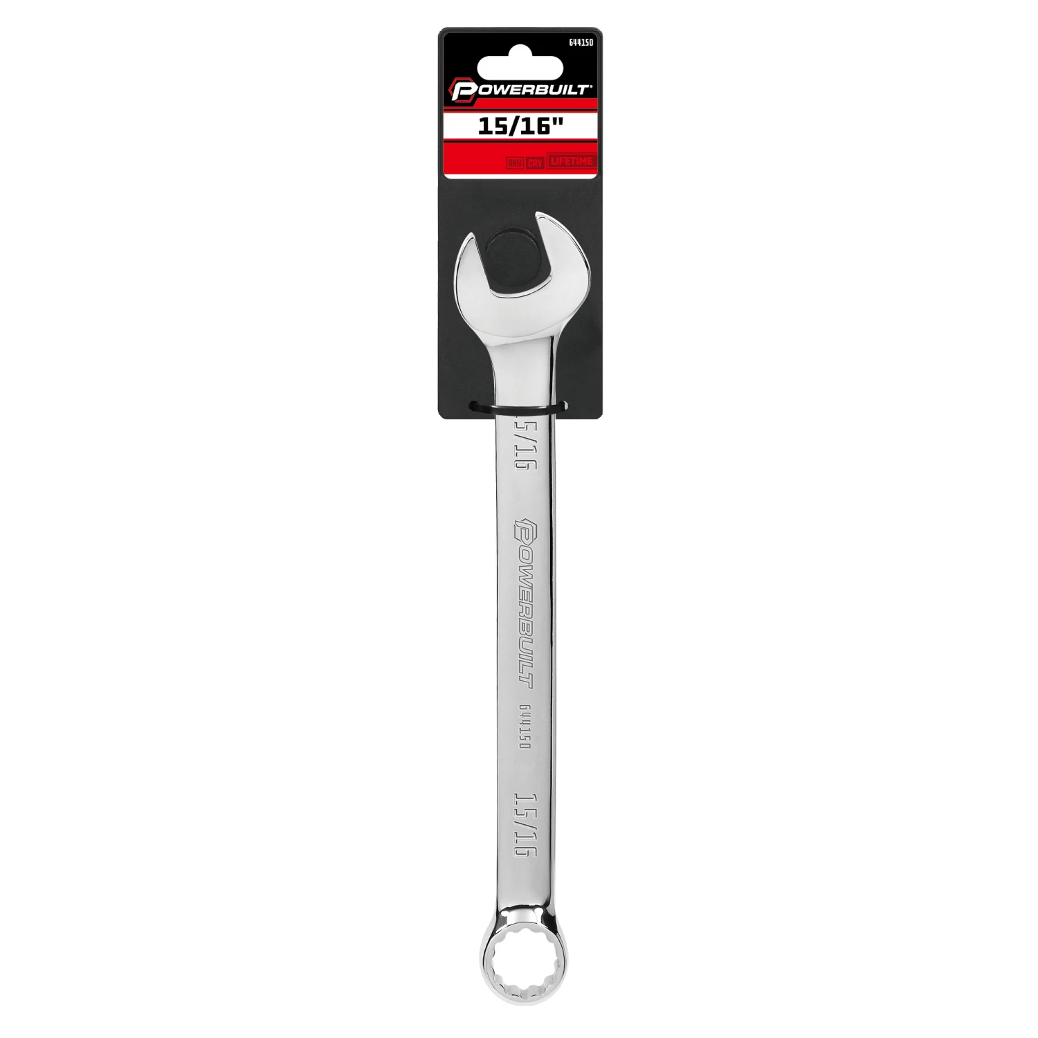 Powerbuilt 15/16 Inch Fully Polished SAE Combination Wrench - 644150 6 Powerbuilt 15/16 Inch Fully Polished SAE Combination Wrench - 644150 - Image 6