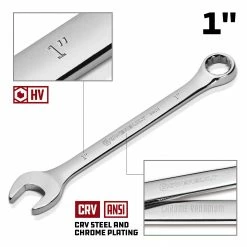 Powerbuilt 1 Inch Fully Polished SAE Combination Wrench - 644152 -Powerbuilt Tools Store Online 644152 120 02