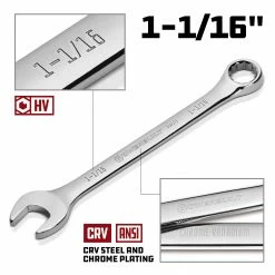 Powerbuilt 1-1/16 Inch Fully Polished SAE Combination Wrench - 644153 -Powerbuilt Tools Store Online 644153 1 1 1620 02