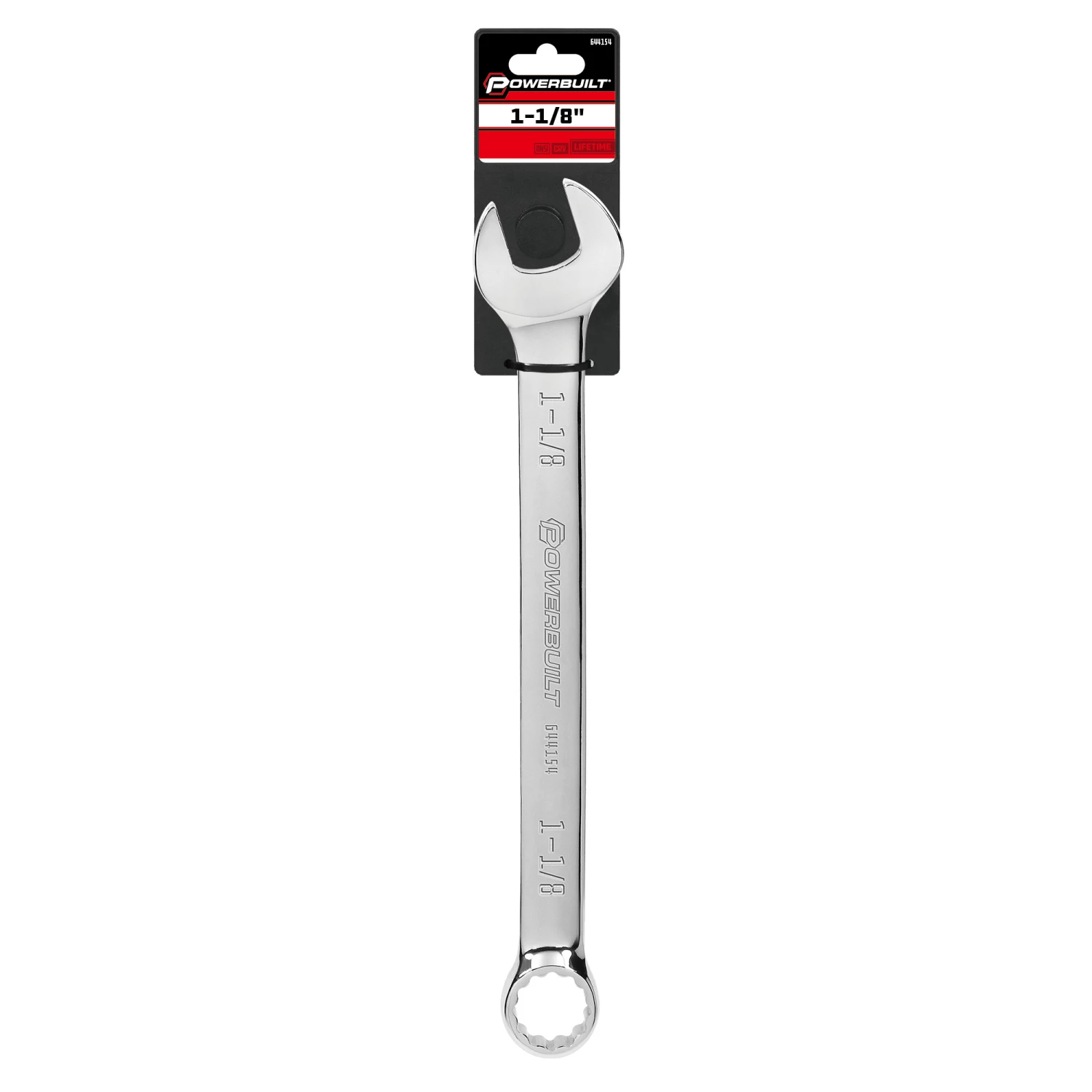 Powerbuilt 1-1/8 Inch Fully Polished SAE Combination Wrench - 644154 6 Powerbuilt 1-1/8 Inch Fully Polished SAE Combination Wrench - 644154 - Image 6