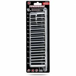 Powerbuilt 12 Piece 3/8 Inch Drive Metric 6 Point Deep Socket Set - 645009 -Powerbuilt Tools Store Online 645009 2