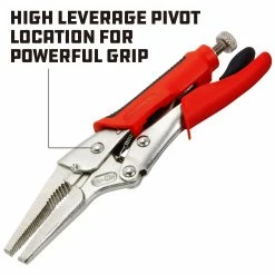 Powerbuilt 6 Inch Long Nose Locking Pliers - 645015 -Powerbuilt Tools Store Online 645015 03