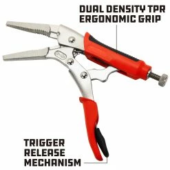 Powerbuilt 6 Inch Long Nose Locking Pliers - 645015 -Powerbuilt Tools Store Online 645015 04