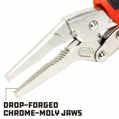 Powerbuilt 6 Inch Long Nose Locking Pliers - 645015 -Powerbuilt Tools Store Online 645015 05