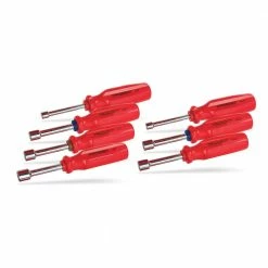 Powerbuilt 7 Piece SAE and Metric Maxi-Grip Nut Driver Set - 646045