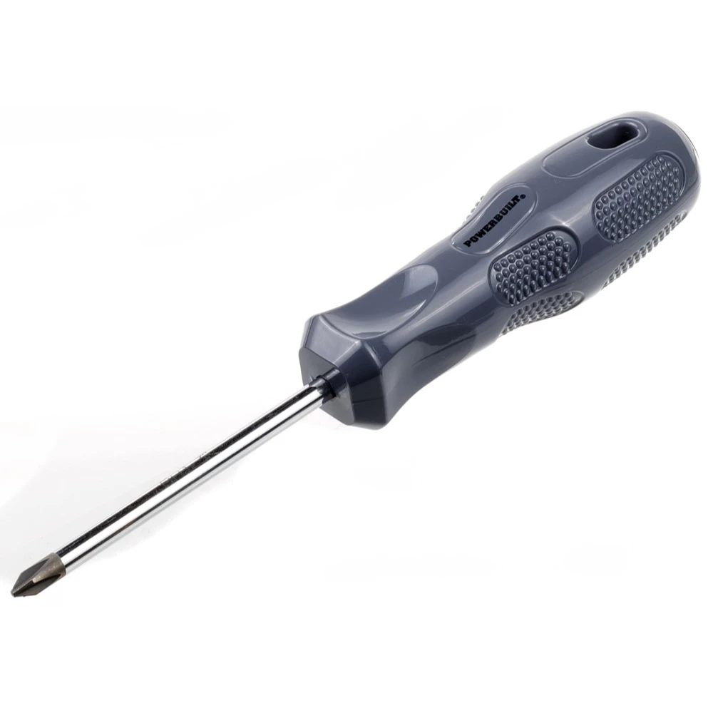 Powerbuilt #1 x 3 Inch Phillips Screwdriver with Acetate Handle - 646123 1 Powerbuilt #1 x 3 Inch Phillips Screwdriver with Acetate Handle - 646123