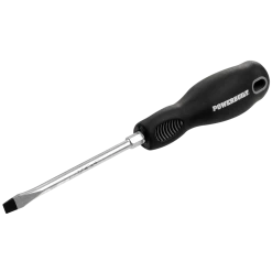 Powerbuilt 1/4 x 4 Inch Slotted Screwdriver with Double Injection Handle - 646134