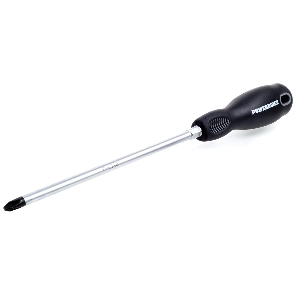 Powerbuilt #3 x 8 Inch Phillips Screwdriver with Double Injection Handle - 646146 1 Powerbuilt #3 x 8 Inch Phillips Screwdriver with Double Injection Handle - 646146