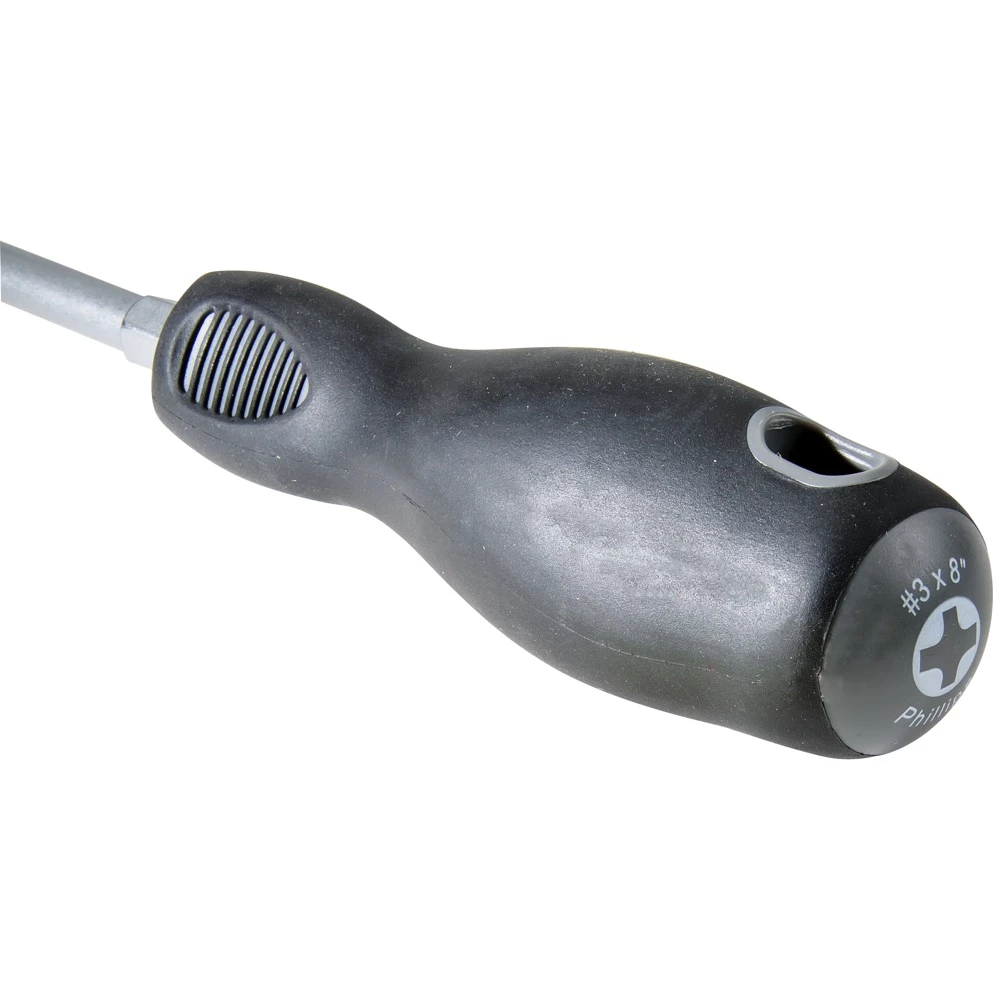 Powerbuilt #3 x 8 Inch Phillips Screwdriver with Double Injection Handle - 646146 3 Powerbuilt #3 x 8 Inch Phillips Screwdriver with Double Injection Handle - 646146 - Image 3