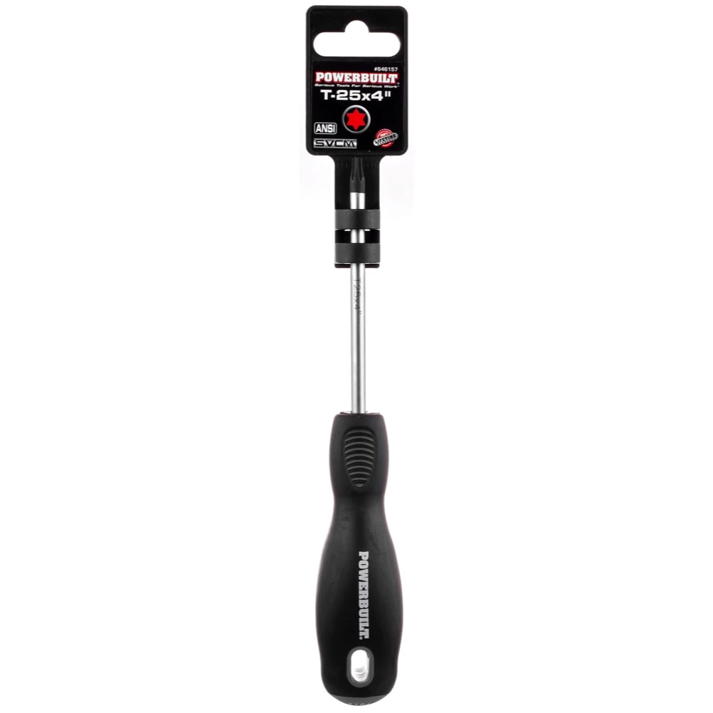Powerbuilt T-25 x 4 Inch Star Driver with Double Injection Handle - 646157 2 Powerbuilt T-25 x 4 Inch Star Driver with Double Injection Handle - 646157 - Image 2