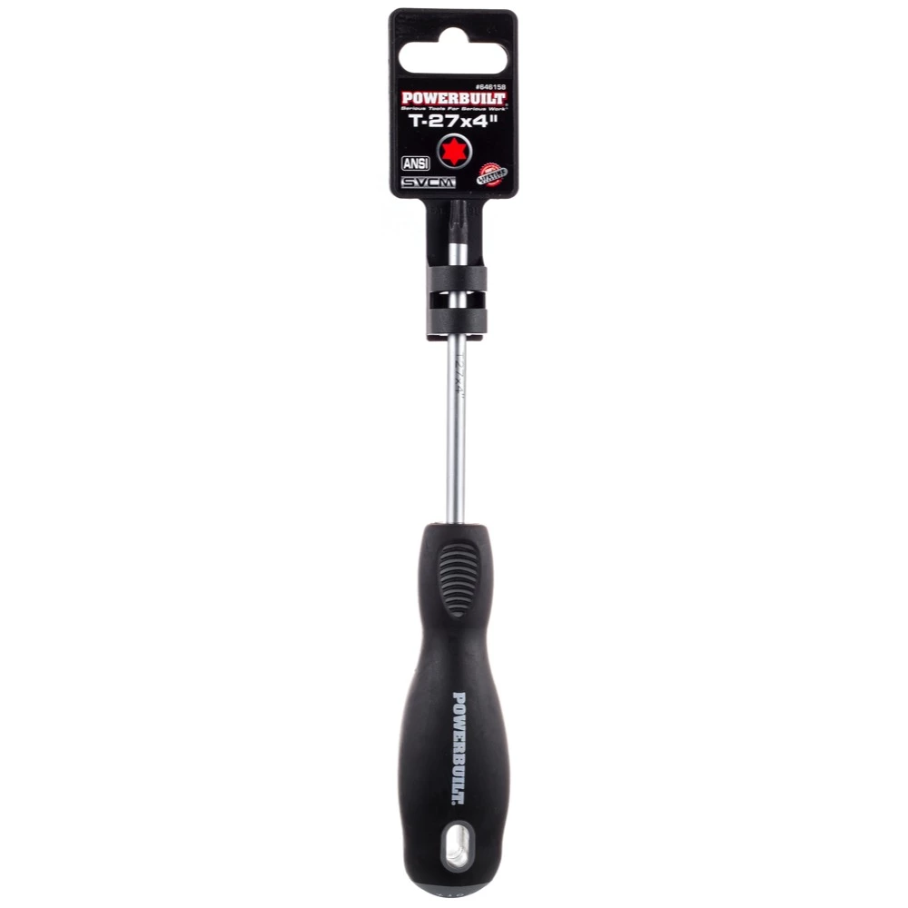 Powerbuilt T-27 x 4 Inch Star Driver with Double Injection Handle - 646158 2 Powerbuilt T-27 x 4 Inch Star Driver with Double Injection Handle - 646158 - Image 2