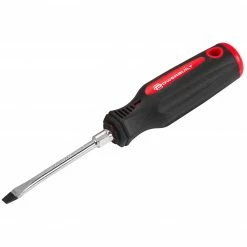 Powerbuilt 3/16 Inch Slotted Screwdriver with Double Injection Handle - 646168