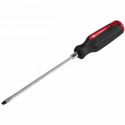 Powerbuilt 3/16 Inch Slotted Screwdriver with Double Injection Handle - 646169