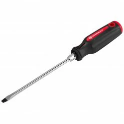 Powerbuilt 1/4 Inch Slotted Screwdriver with Double Injection Handle - 646172