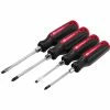 Powerbuilt 4 Piece Screwdriver Set with Double Injection Handles - 646182