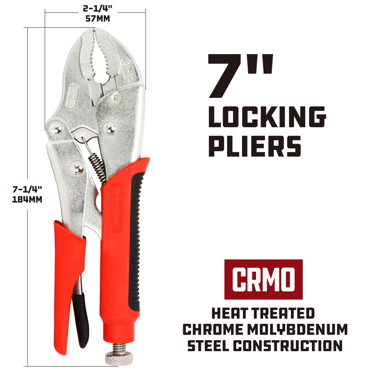 Powerbuilt 7 Inch Locking Pliers - 646539 3 Powerbuilt 7 Inch Locking Pliers - 646539 - Image 3