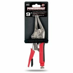 Powerbuilt 9 Inch Long Nose Locking Pliers - 646541 -Powerbuilt Tools Store Online 646541 2
