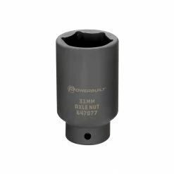 Powerbuilt 1/2 Inch Drive x 31 MM 6 Point Axle Nut Socket - 647077