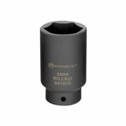 Powerbuilt 1/2 in. Dr. 33mm Axle Nut Socket - 647078