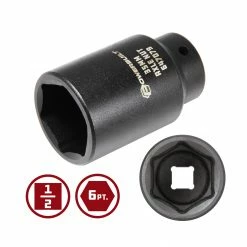Powerbuilt 1/2 in. Dr. 35mm Axle Nut Socket - 647079 -Powerbuilt Tools Store Online 647079 35mm 2