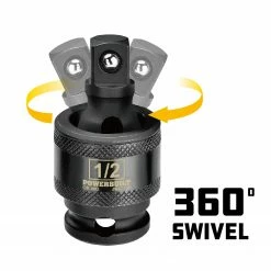 Powerbuilt 1/2-Inch Drive Impact Universal Joint, Chrome Moly Steel -Powerbuilt Tools Store Online 647138 03