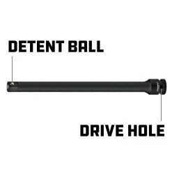 Powerbuilt 1/2 in. Drive x 10 in. Impact Extension Bar - 647140 -Powerbuilt Tools Store Online 647140 1 2dr 10in 03