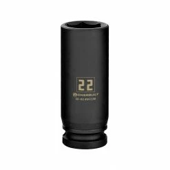 Powerbuilt 1/2 Inch Drive x 22 MM 6 Point Deep Impact Socket - 647190