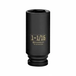 Powerbuilt 1/2 Inch Drive x 1-1/16 Inch 6 Point Deep Impact Socket - 647194