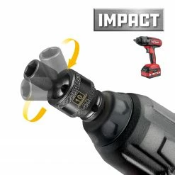 Powerbuilt 3/8 in. Drive 6 Point Metric Universal Impact Socket 10mm - 647223 -Powerbuilt Tools Store Online 647223 04