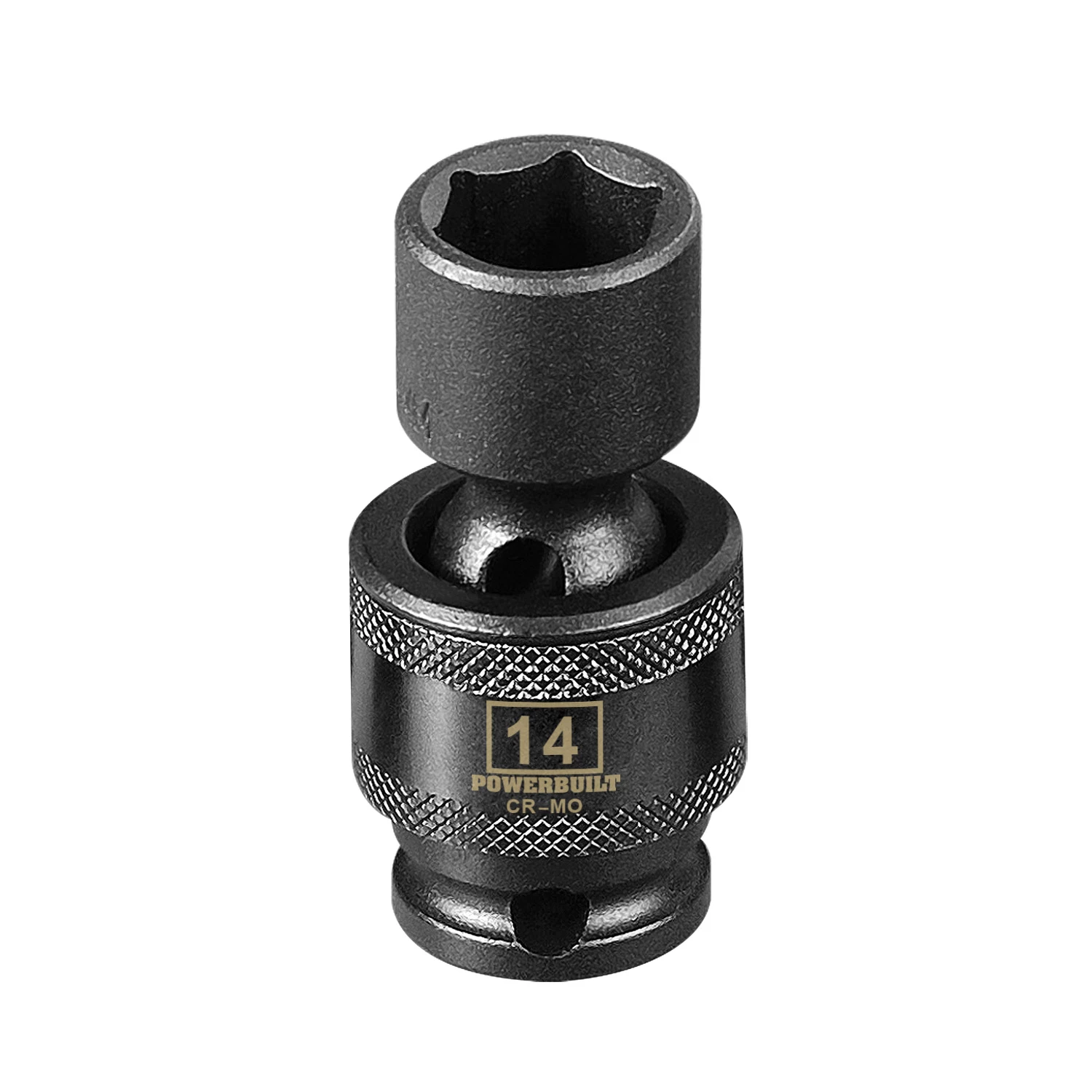 Powerbuilt 3/8" Drive 6 Pt. Metric Universal Impact Socket 14mm - 647226 1 Powerbuilt 3/8" Drive 6 Pt. Metric Universal Impact Socket 14mm - 647226