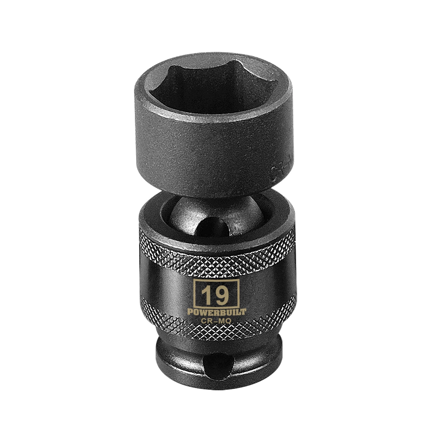 Powerbuilt 3/8" Drive 6 Pt. Metric Universal Impact Socket 19mm - 647229 1 Powerbuilt 3/8" Drive 6 Pt. Metric Universal Impact Socket 19mm - 647229