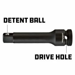 Powerbuilt 1/4 in. Drive x 2 in. Impact Extension Bar - 647230 -Powerbuilt Tools Store Online 647230 1 4dr 2in 03