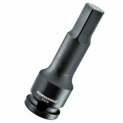 Powerbuilt 3/8-Inch Drive SAE Impact Hex Bit Socket 7/16-Inch, Chrome Moly Steel