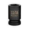 Powerbuilt 3/8 in. Drive x 11/16 in. 6 Point Impact Socket - 647247