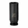 Powerbuilt 3/8 in. Drive x 17 mm 6 Point Deep Well Impact Socket - 647267
