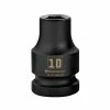 Powerbuilt 1/2 Inch Drive x 10 MM 6 Point Impact Socket - 647279