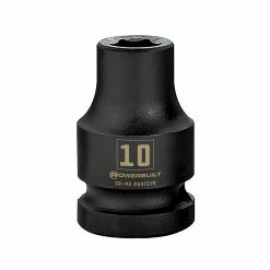 Powerbuilt 1/2 Inch Drive x 10 MM 6 Point Impact Socket - 647279