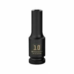 Powerbuilt 1/2 Inch Drive x 10 MM 6 Point Deep Impact Socket - 647288