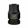 Powerbuilt 1/2 Inch Drive x 12 MM 6 Point Impact Socket - 647292
