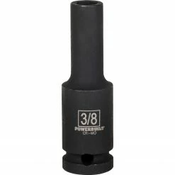 Powerbuilt 1/2 Inch Drive x 3/8 Inch 6 Point Deep Impact Socket - 647385