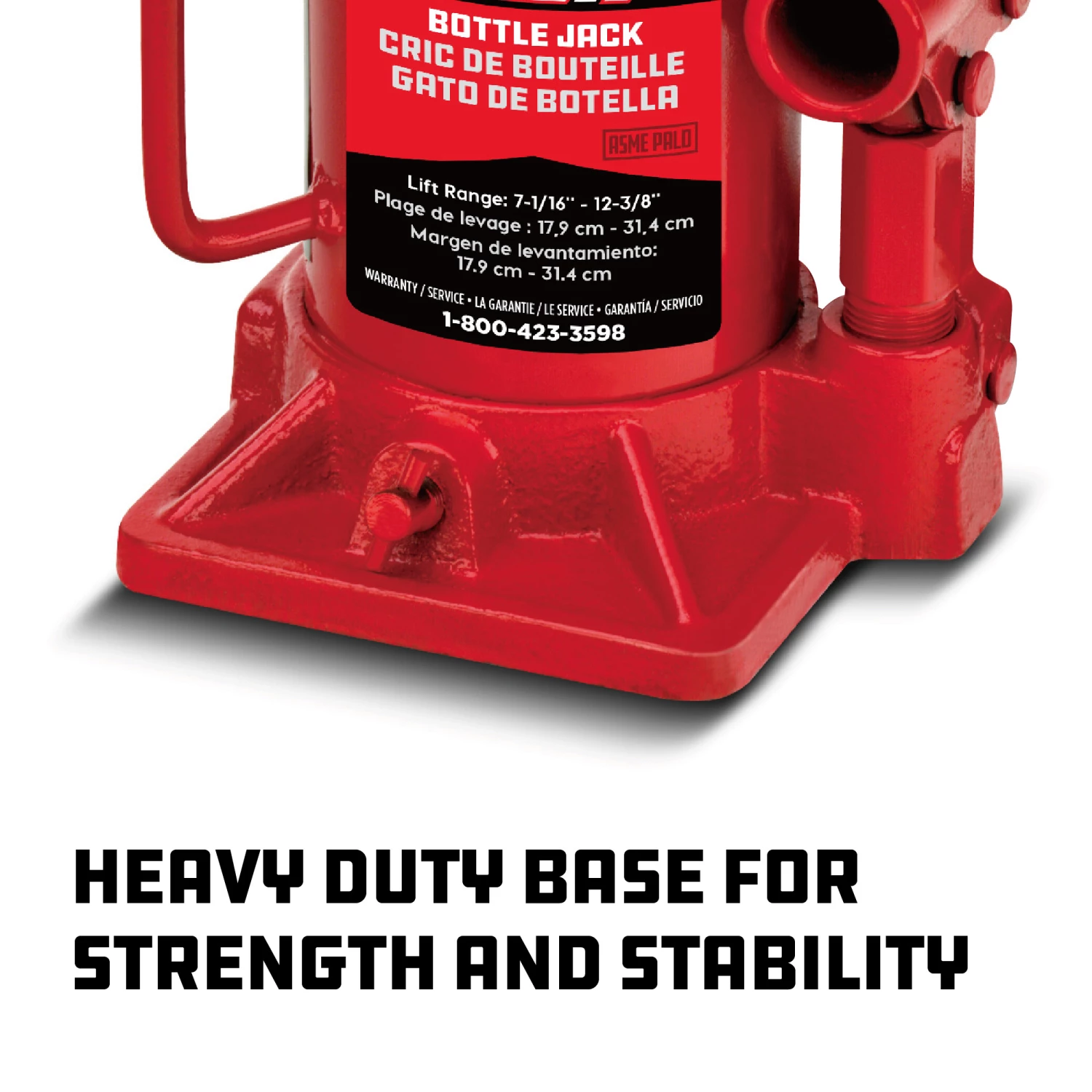 Powerbuilt 12 -Ton Shorty Bottle Jack - 647502 6 Powerbuilt 12 -Ton Shorty Bottle Jack - 647502 - Image 6