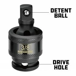 Powerbuilt Universal Joints - 3/8 in. Drive Impact - 647575 -Powerbuilt Tools Store Online 647575 04